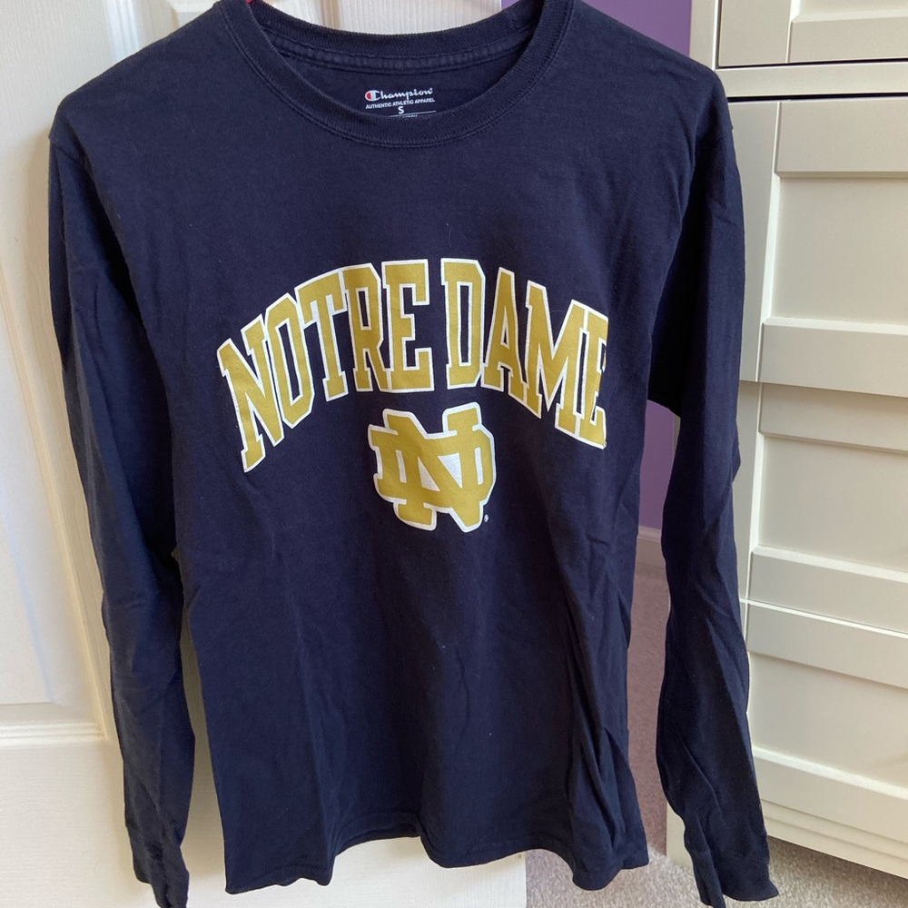 Notre Dame Long Sleeve Champion Shirt